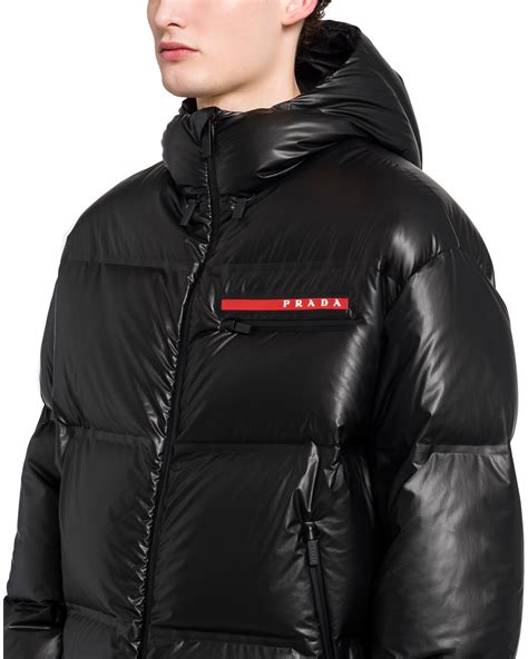 prada nylon jacket women|prada black light puffer jacket.